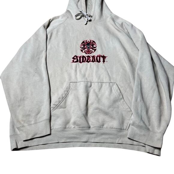Y2K Sideout Embroidered Logo Skater Hoodie XL - Picture 3 of 7